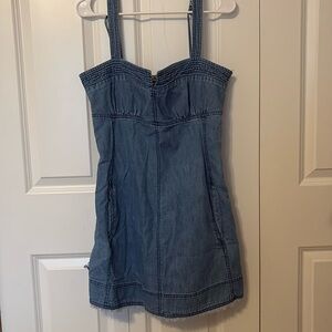 Denim mini dress
